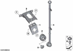 72607206096 - Restraint System and Accessories: Right Flag Holder Support for BMW Image