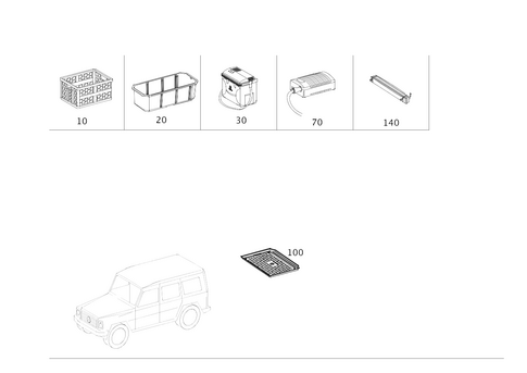 Luggage/Load Compartment Equipment for 2023 Mercedes-Benz G550 #0