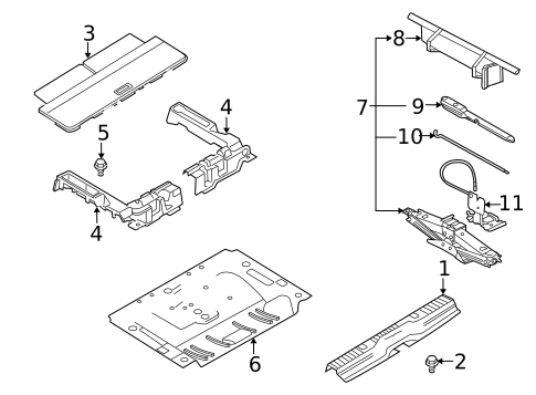Interior Trim - Rear Body for 2008 Ford Explorer #1