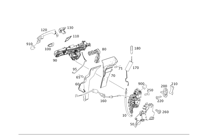 2047203635 - Driver Door: Door Lock for Mercedes-Benz: C250, C300, C350, C63 AMG, CLS400, CLS550, CLS63 AMG, CLS63 AMG S, E250, E350, E400, E550, E63 AMG, E63 AMG S, SL400, SL450, SL550, SL63 AMG, SL65 AMG, SLC300, SLC43 AMG, SLK250, SLK300, SLK350, SLK55 AMG Image image