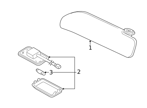 Interior Trim - Roof for 2001 Toyota MR2 Spyder #0