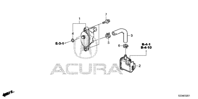 Purge Control Solenoid Valve (2) for 2015 Acura TLX #0