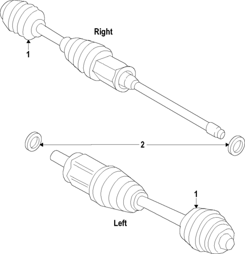 Drive Axles for 2024 BMW i5 #0