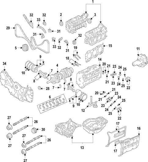 Oil Pump for 2013 Subaru Tribeca #0