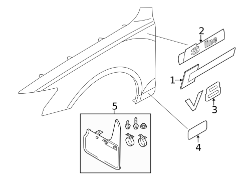 Exterior Trim - Fender for 2013 Audi A6 #0