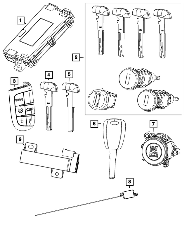 68516285AE - Electrical: Hub Receiver for Mopar Image image
