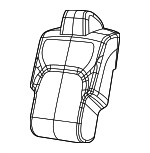 7UT30BD3AA - Body: Seat Back Cover for Ram: 1500 Image