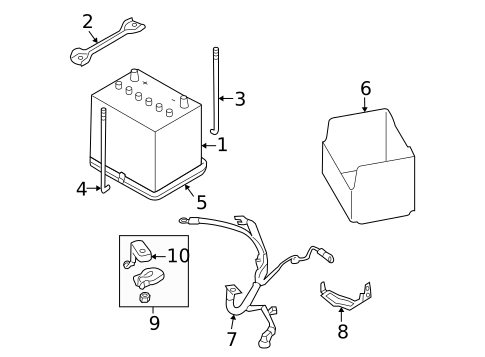 Battery for 2009 Subaru Outback #0