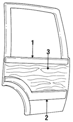 55032571 - Body: Upper Molding for Mopar Image