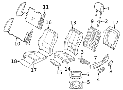 Front Seat Components for 2023 BMW 330i #0