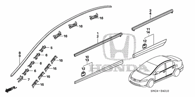 Molding for 2006 Honda Civic #0