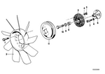 11521712293 - Engine: Fan 7 Blade for BMW Image