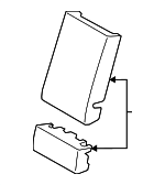 31263656 - Body: Seat Back Pad for Volvo: V60, V60 Cross Country Image