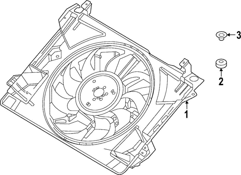 NL3Z-8125-A - 2022-2024 Ford F-150 Lightning - Fan Assembly Insulator ...