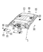 6NX58BD1AA - : Illuminated Visor, Right for Mopar Image