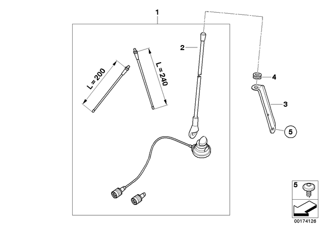 46631236510 - Audio, Navigation, Information Systems: Grommet -  for BMW-Motorrad Image
