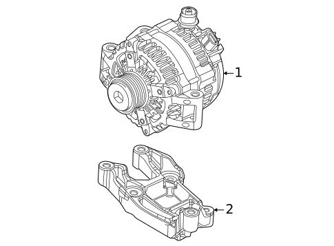 Alternator for 2019 Ford E-350 Super Duty #1