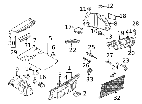 Interior Trim - Rear Body for 2006 Volkswagen Jetta #0