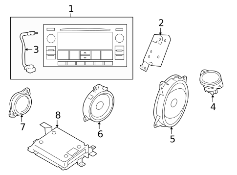 Antenna & Radio for 2018 Subaru Forester #1