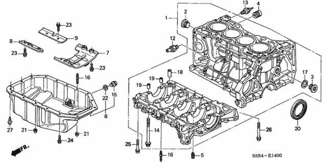 Cylinder Block - Oil Pan for 2003 Honda Civic #0