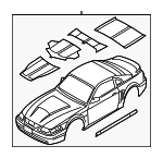 4R3Z6320000AAA - Body: Stripe Tape for Ford Image
