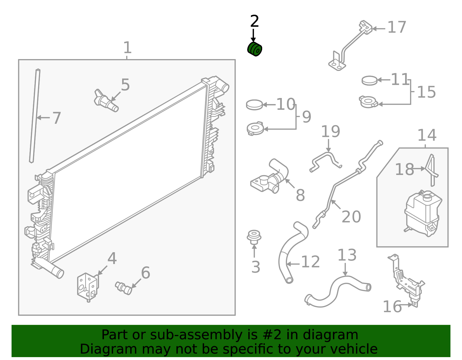 21506-4JA0A - Radiator Upper Insulator 2025-2026 Nissan Armada ...