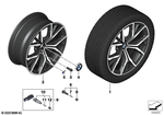 36118747405 - : Disc Wheel Light Alloy Jet B 36907112 for BMW Image