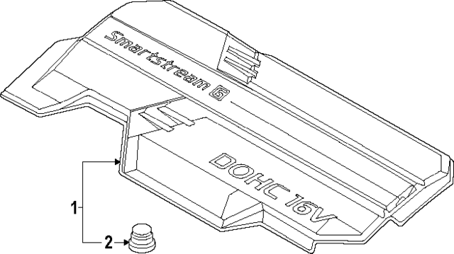 292402J010 - : Engine Cover for Kia Image