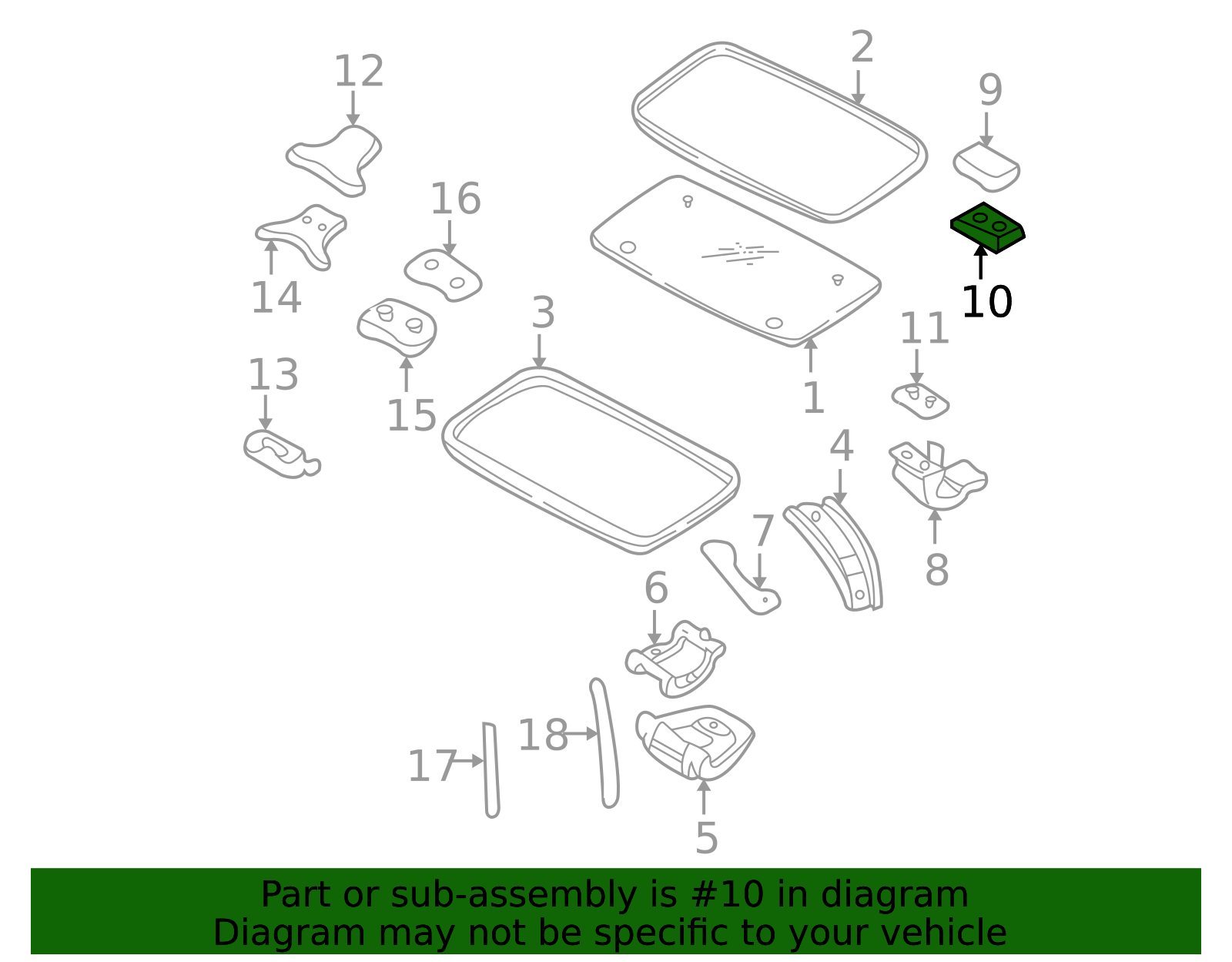 Genuine Sunroof Handle Support Gasket (S13 Hatch) - 73883-M6601