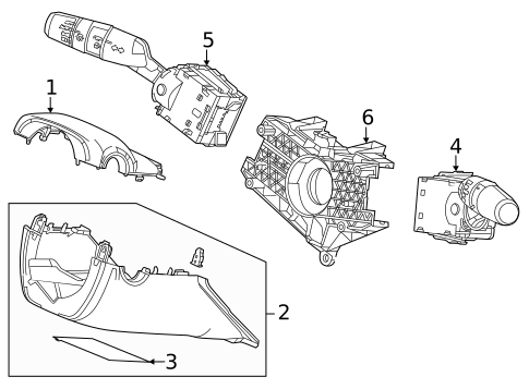 Shroud, Switches & Levers for 2022 Honda Civic #0