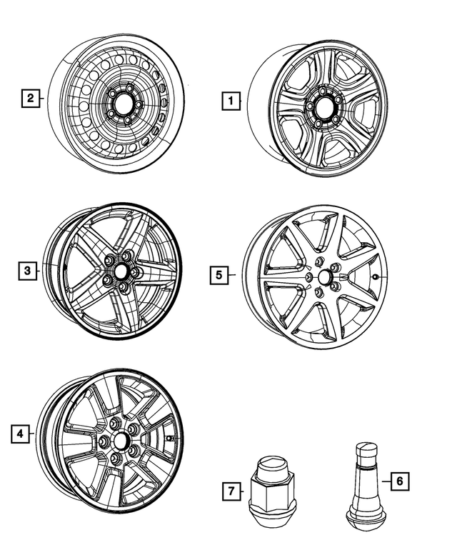 52125069AB - Wheels: Steel Wheel for Mopar Image