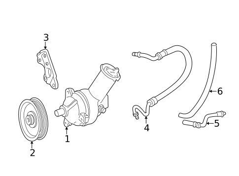 Pump & Hoses for 1999 Ford Ranger #0