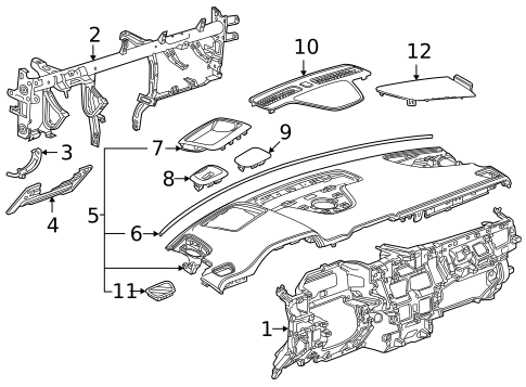 Instrument Panel for 2024 GMC Yukon #2