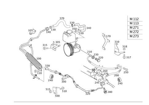 Gasoline Vehicles Line Scope for 2008 Mercedes-Benz CLK550 #0