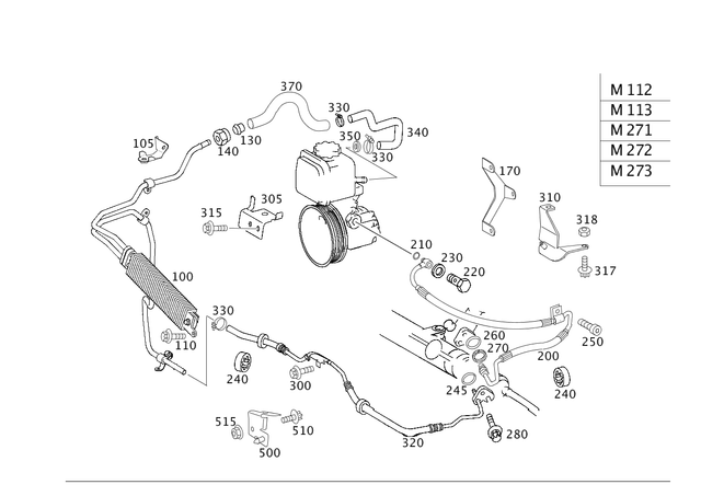 2039976782 - : Hose for Mercedes-Benz Image