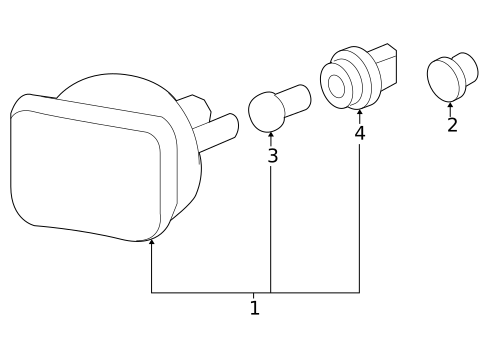 Daytime Running Lamp Components for 2006 Pontiac Montana #0
