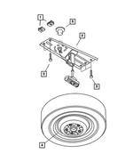 4743334AA - Wheels, Covers and Jacks: Spare Wheel for Mopar Image