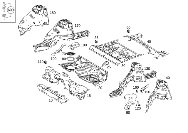 2216100189 - Substructure: Maintenance Cap for Mercedes-Benz Image image