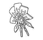 F65Z8600AB - Cooling System: Fan Blade for Ford: E-150 Econoline, E-150 Econoline Club Wagon, E-250 Econoline, E-350 Econoline, E-350 Econoline Club Wagon, Econoline Super Duty, Expedition, F-150, F-250, F-250 Super Duty | Lincoln: Navigator Image