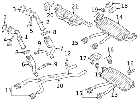 Exhaust Components for 2013 Porsche Cayenne #2