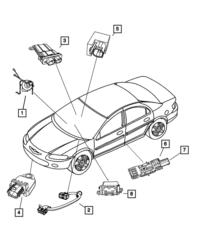 56054104AD - : Occupant Restraint Module for Mopar Image