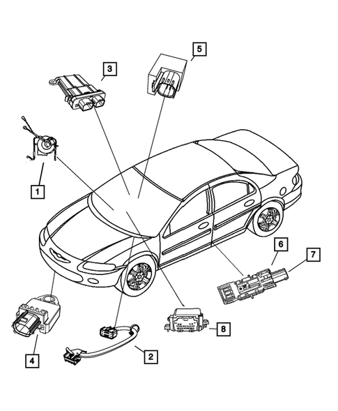 Air  Bags for 2008 Chrysler Sebring #0