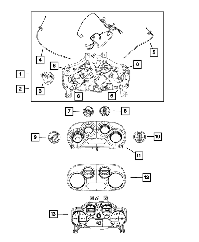 68096469AB - : Temperature Control Cable for Mopar Image