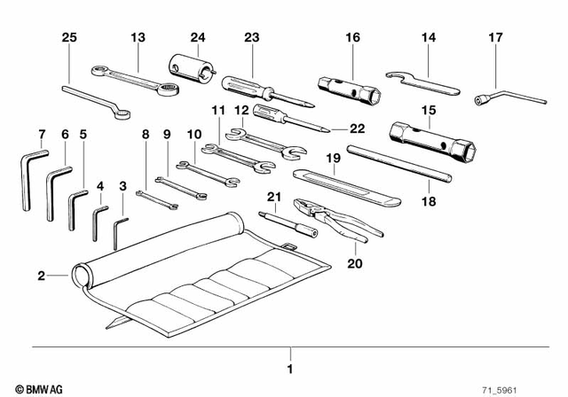 71112315898 - : Hook Wrench               for BMW-Motorrad Image