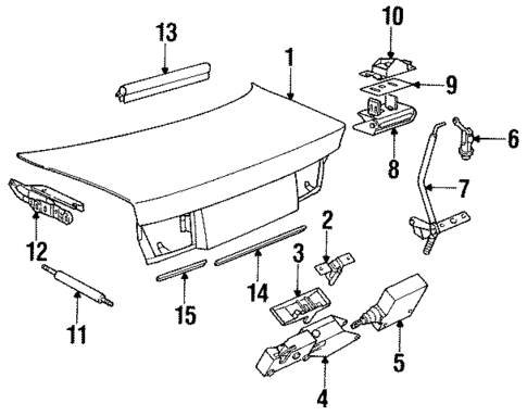 Trunk for 1995 BMW 850CSi #0