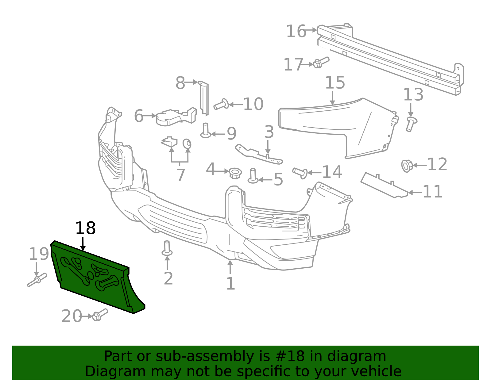 thumbnail interactive-video image 1 of Action Crash Front License Plate Bracket For 2021-2022 Chevrolet Tahoe – OEM Style 67699NG 1 of 3