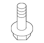 9008015077 - Body: Bumper Cover Retainer Screw for Lexus: ES250, ES300, ES300h, ES330, ES350, GS F, GS200t, GS300, GS350, GS430, GS450h, GS460, GX470, GX550, IS F, IS200t, IS250, IS300, IS350, IS500, LC500, LC500h, LS430, LS460, LS500, LS500h, LS600h, LX570, LX600, LX700h, NX250, NX350, NX350h, NX450h+, RC F, RC200t, RC300, RC350, RX300, RX330, RX350, RX350h, RX350L, RX400h, RX450h, RX450h+, RX450hL, RX500h, RZ300e, RZ450e, TX350, TX500h, TX550h+ Image