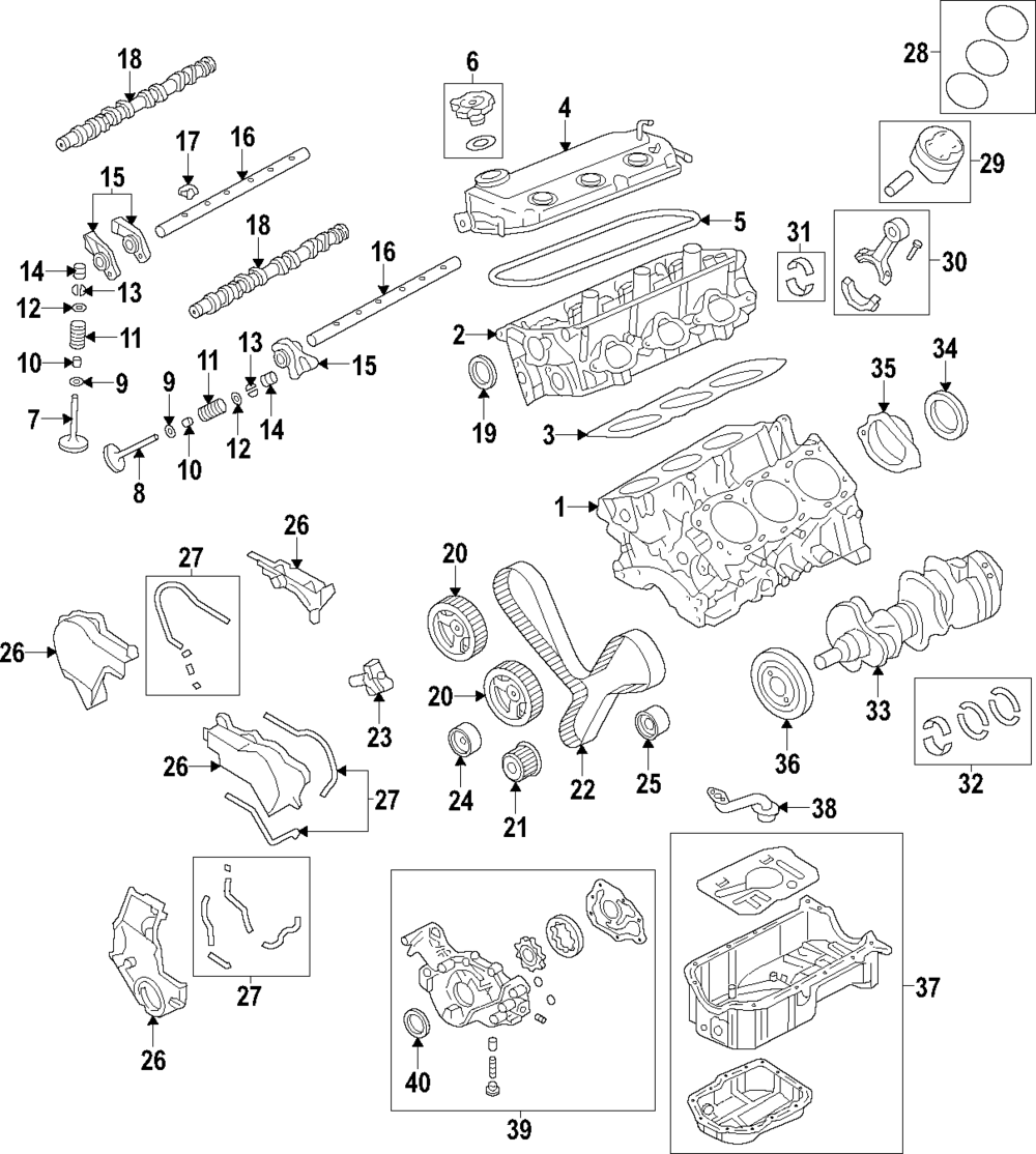 2007-2020 Mitsubishi Outlander Front Crank Seal 1213A027