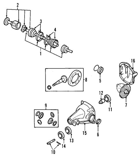 Axle Shafts & Joints for 2005 Mitsubishi Outlander #0