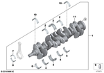 11217572875 - Engine: Crankshaft without Bearing Shells for BMW Image